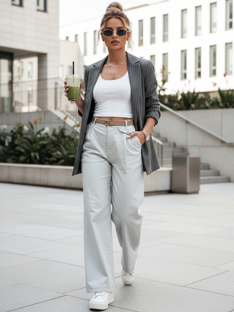 Dámske nohavice wide leg MOBISKA