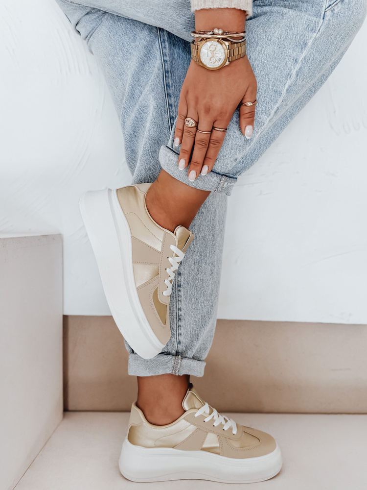 Sneakersy damskie na platformie MODNIKKI białe Dstreet ZY0875