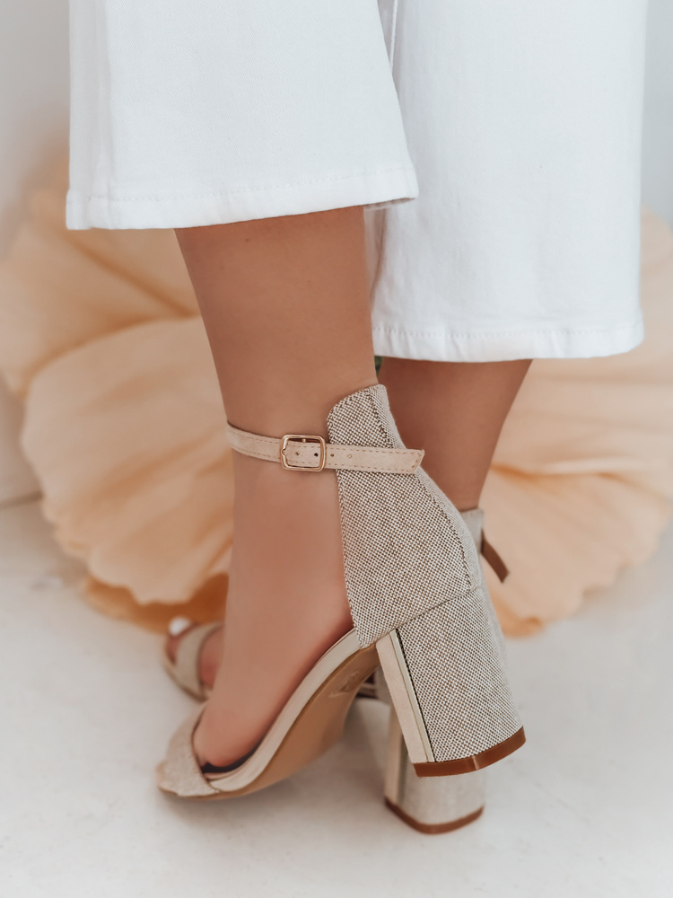 Sandałki damskie na słupku SOFHEELS khaki Dstreet