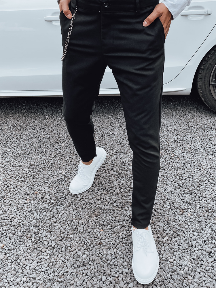 Spodnie męskie czarne Dstreet