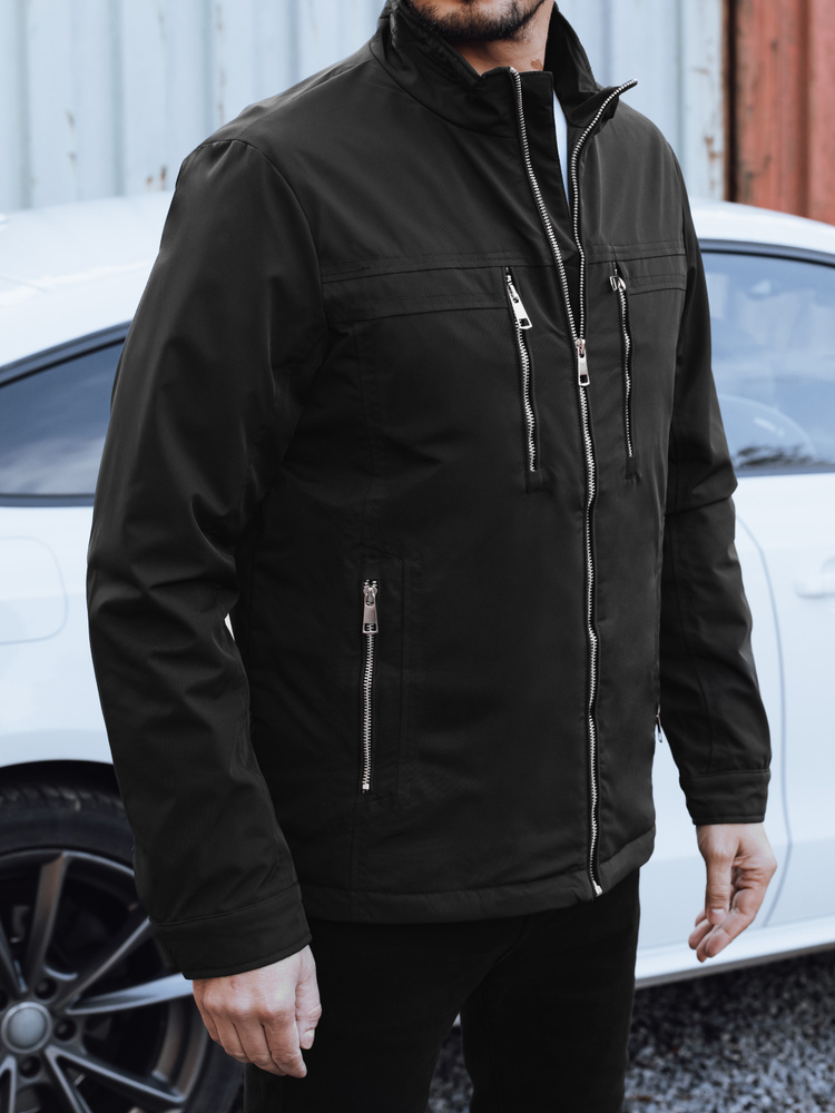 Jachetă de tranziție neagră pentru bărbați Dstreet