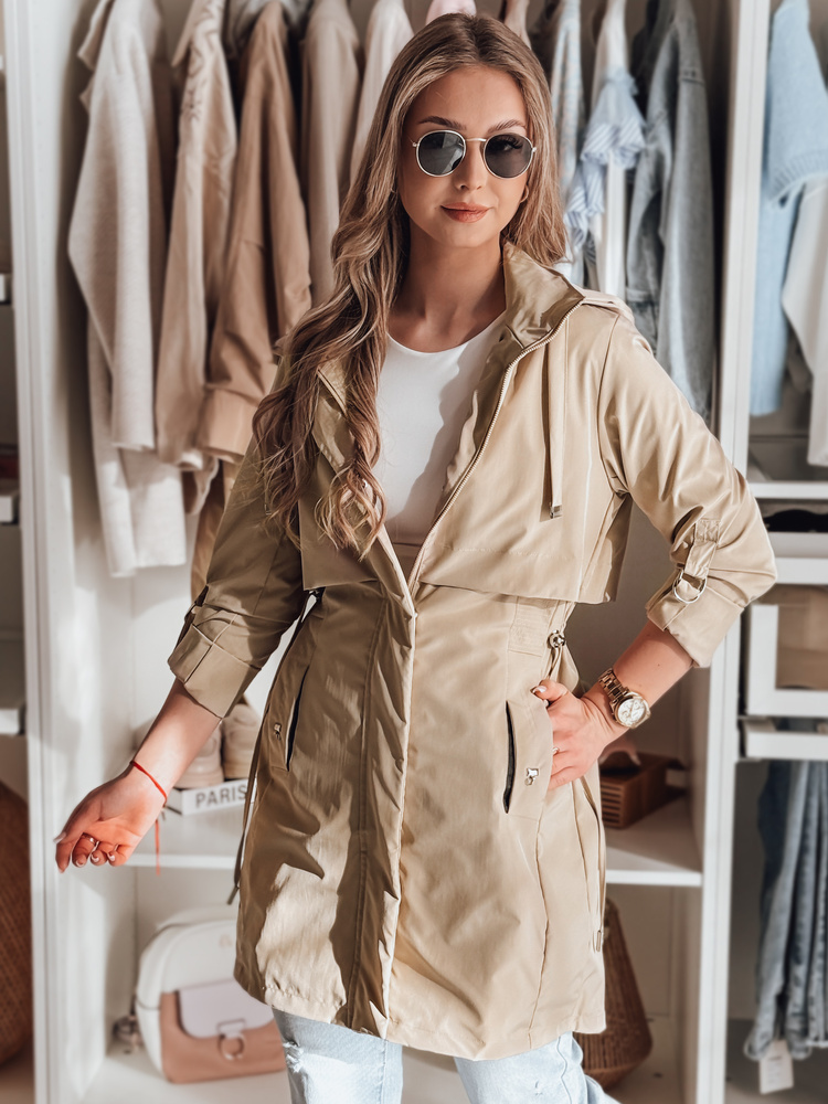 Kurtka damska parka przejściowa NEWMOON khaki Dstreet