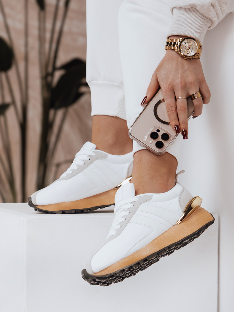 Teniși albi de damă SILLY