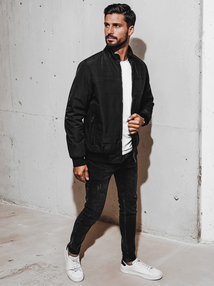 Jachetă de tranziție pentru bărbați, neagră