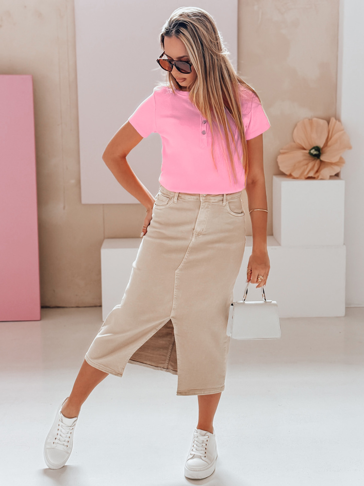 Bluză roz cu dungi KISS LOOK