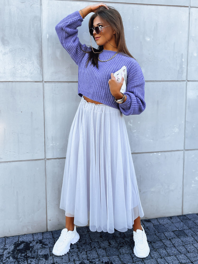 Sweter damski oversize BILLIS ciemnofioletowy Dstreet