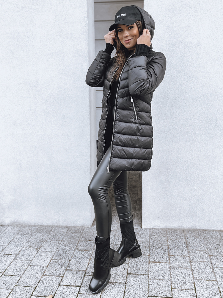 Kurtka damska pikowana CLOUDY czarna Dstreet