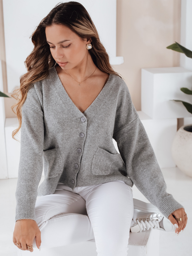 Cardigan de damă SORELIE gri