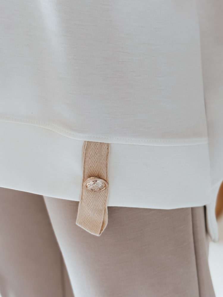 Bluză supradimensionată pentru femei SHINE LOVE albă