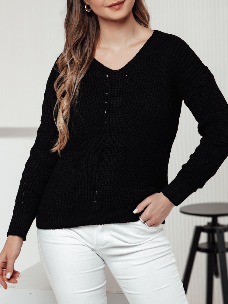 Sweter damski MONAVIA czarny Dstreet