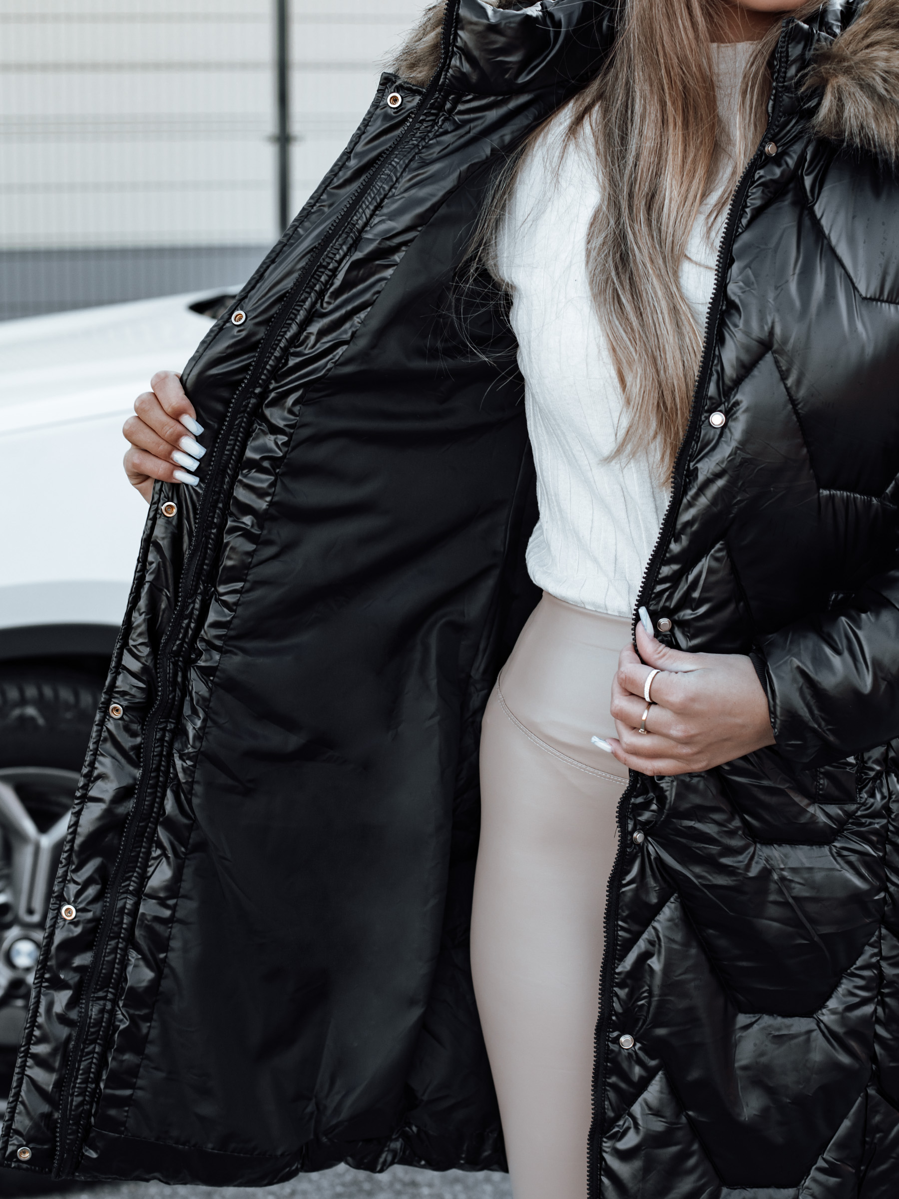 Geacă de iarnă pentru femei ELECIO neagră