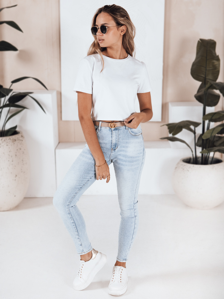 Blugi push-up pentru femei, albastru deschis