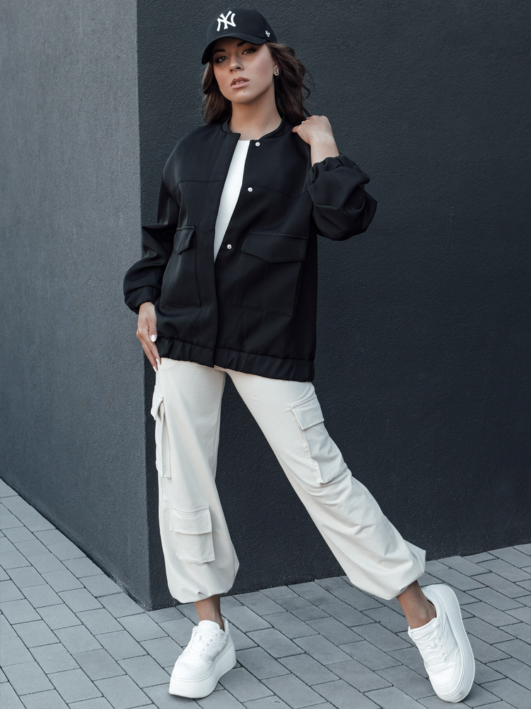 Kurtka przejściowa damska QUESI czarna Dstreet