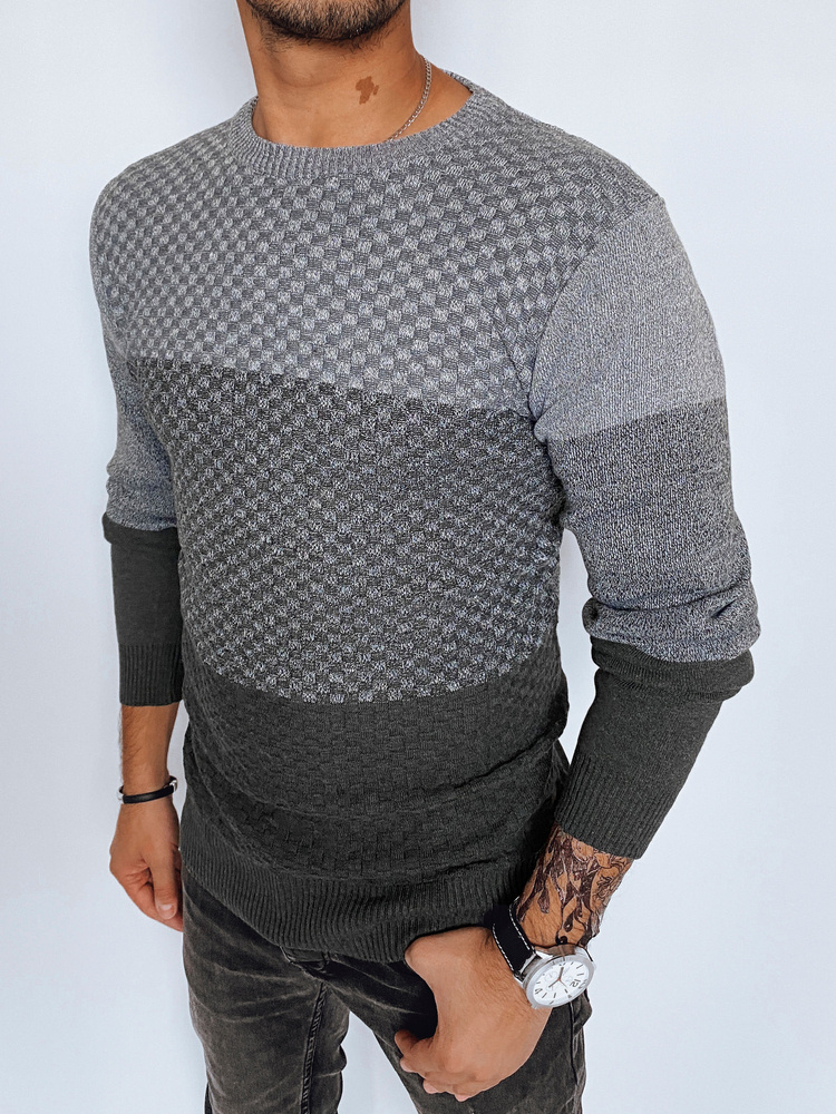 Sweter męski szary Dstreet