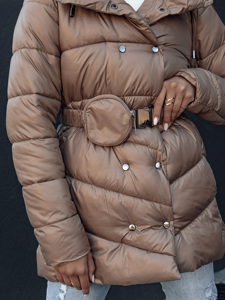 Haină de iarnă pentru femei BLOOM cămilă