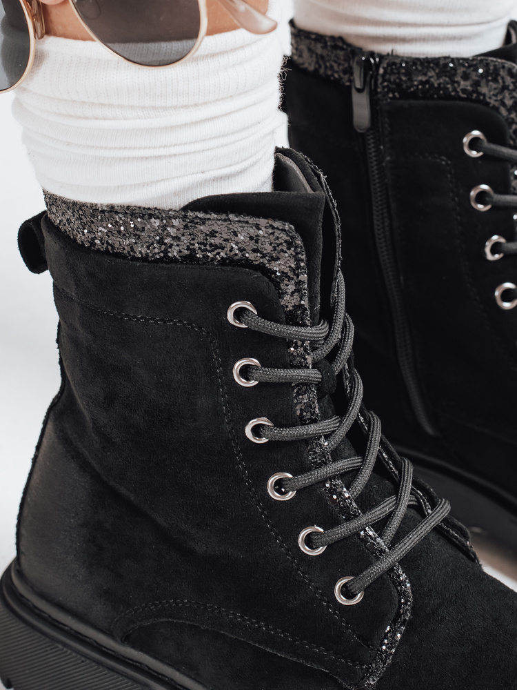 Botki damskie JUPITER czarne Dstreet