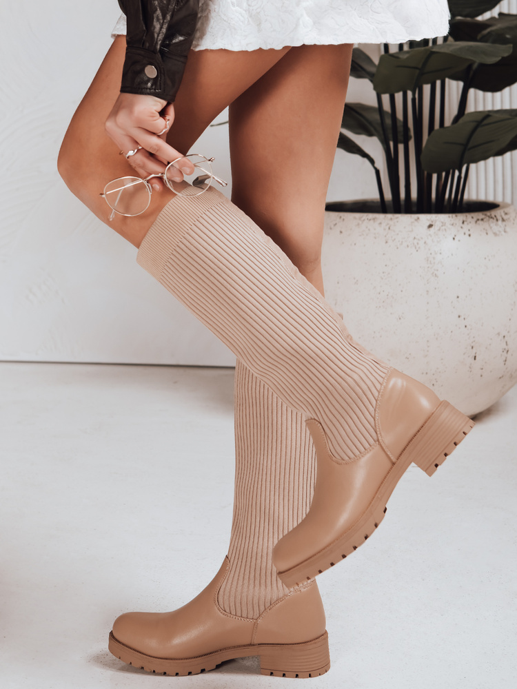 Dámské béžové holínky