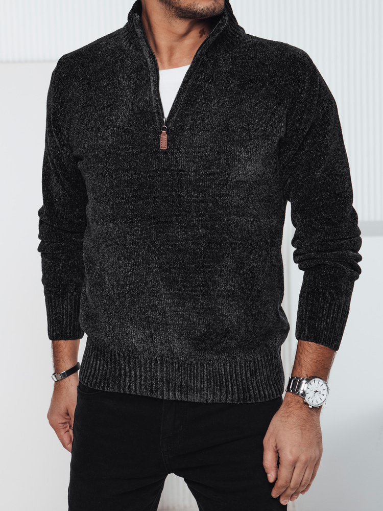 Sweter męski ciemnoszary Dstreet