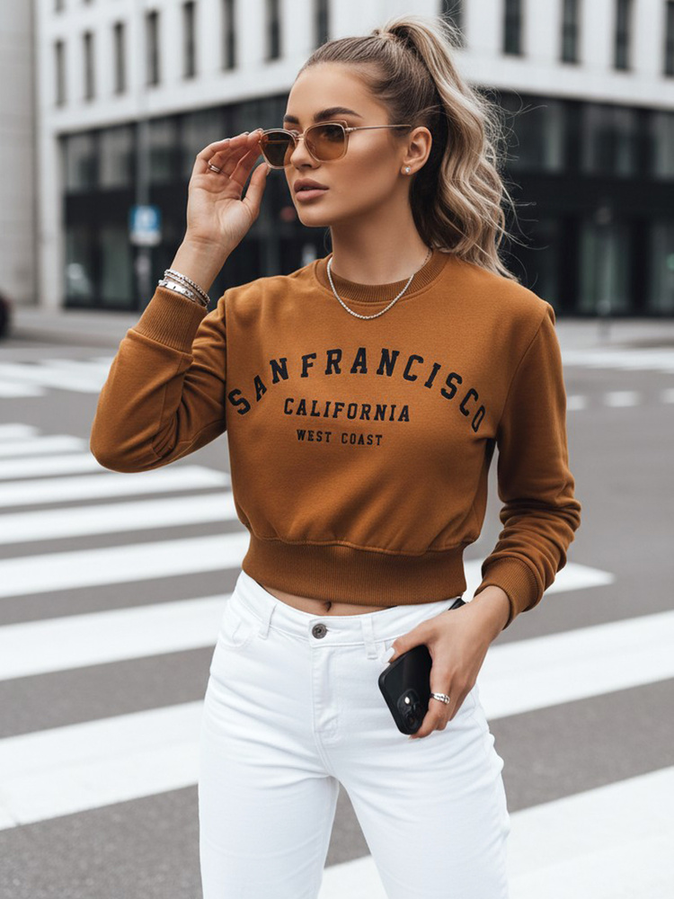 Dámska mikina SAN FRANCISCO ruda
