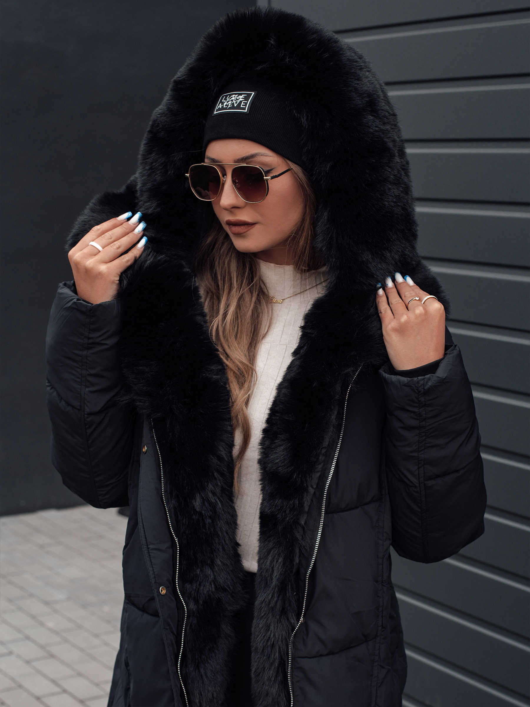 Geacă de iarnă pentru femei MORISIO cu glugă