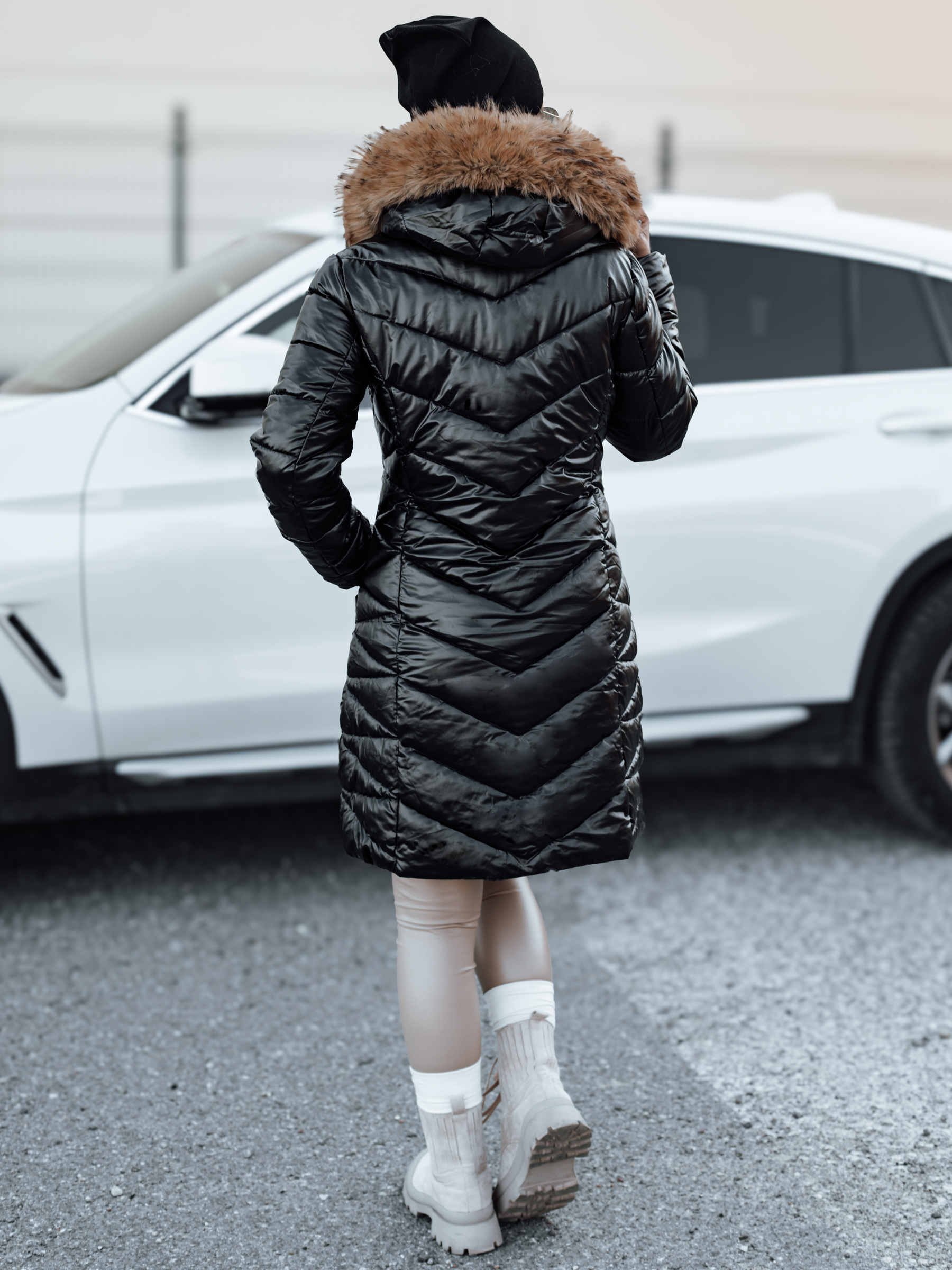 Women's winter quilted jacket BELLATRIX black Dstreet