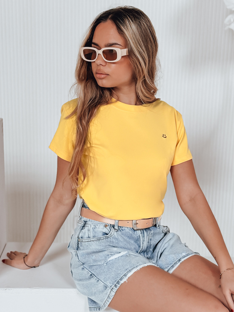 Tricou galben pentru femei Dstreet