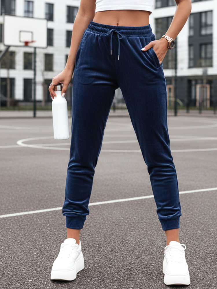 Dámské tepláky v modré barvě