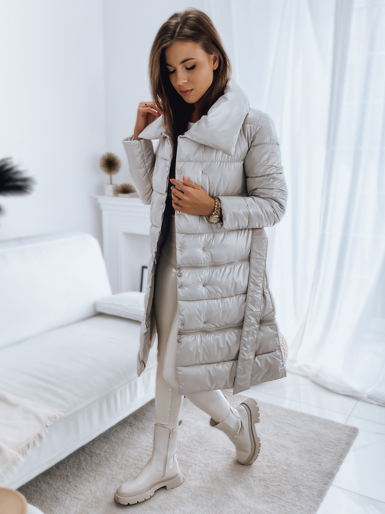 Płaszcz/kurtka damska LONDON PREMIUM beżowa Dstreet