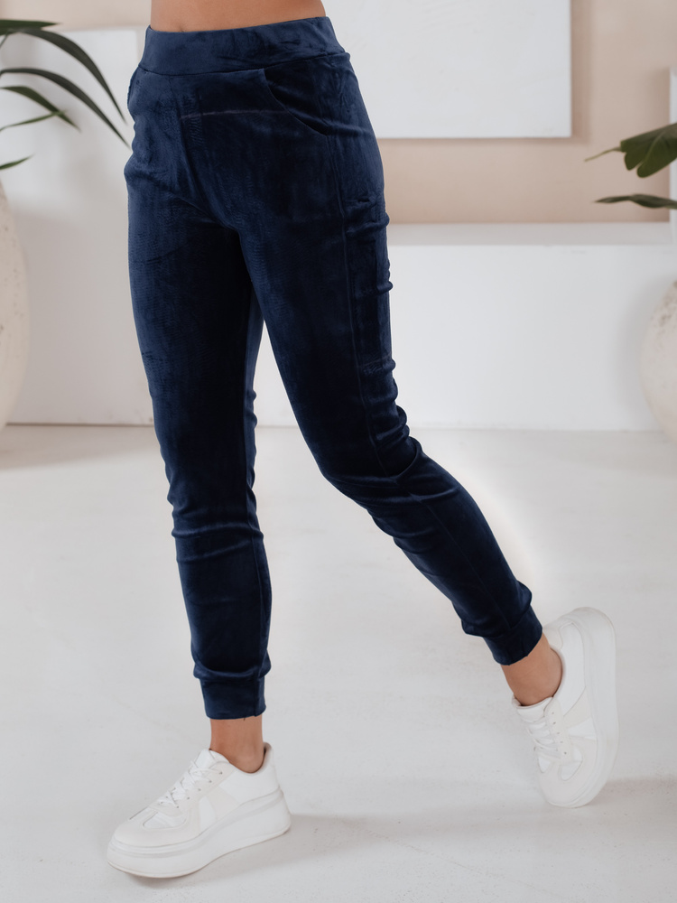 Granatowy damski komplet welurowy SO COMFY Dstreet