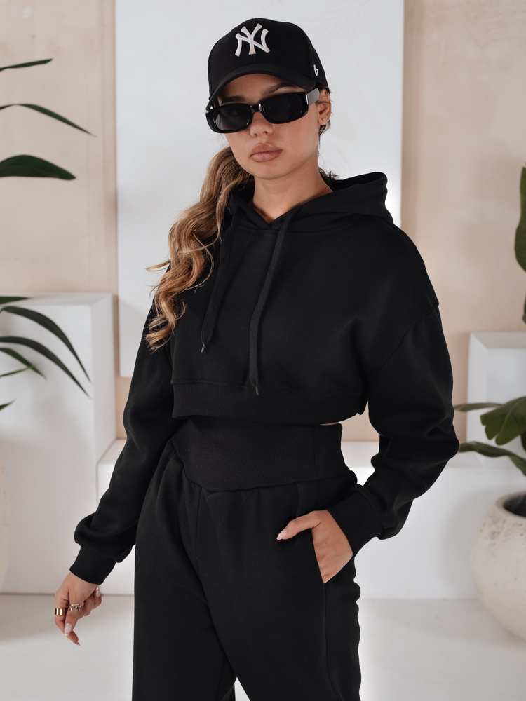 Komplet damski dresowy SERINE czarny Dstreet
