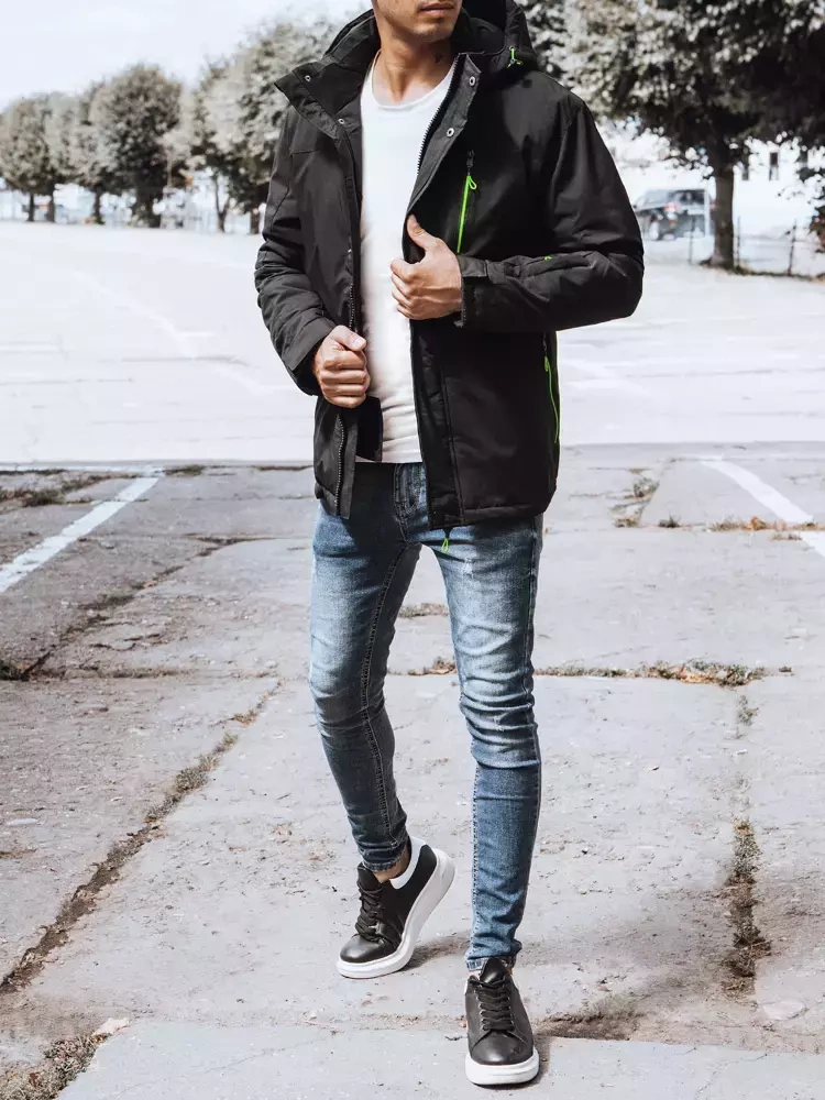 Kurtka męska zimowa czarna Dstreet