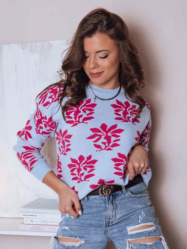 Sweter Damski SWEET BUNNY Błękitny Dstreet