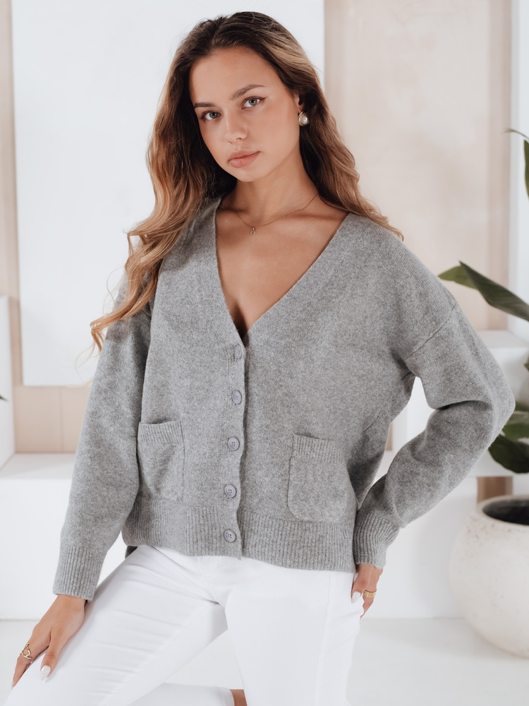 Dámsky kardigan SORELIE šedý