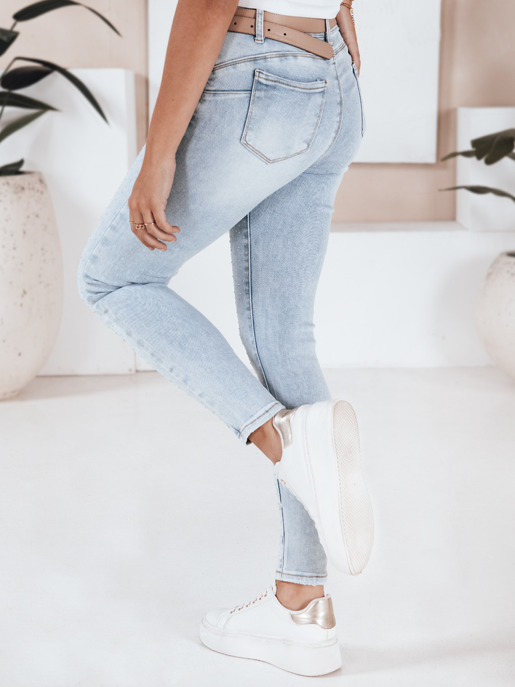 Blugi push-up pentru femei, albastru deschis