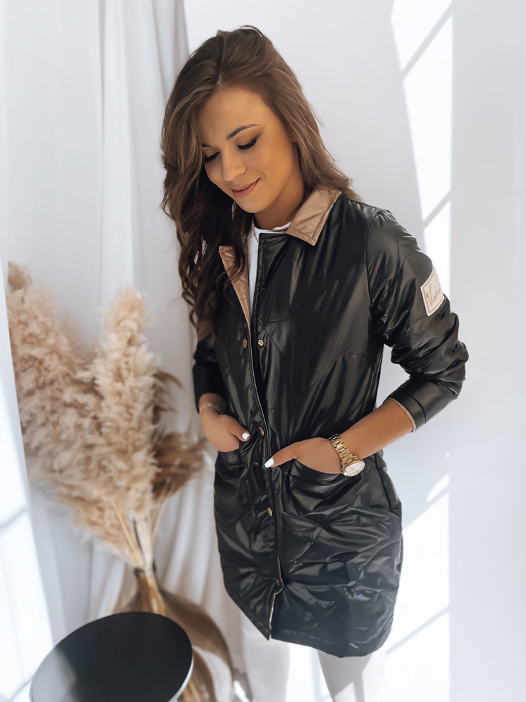 Kurtka damska przejściowa MITRA czarna Dstreet