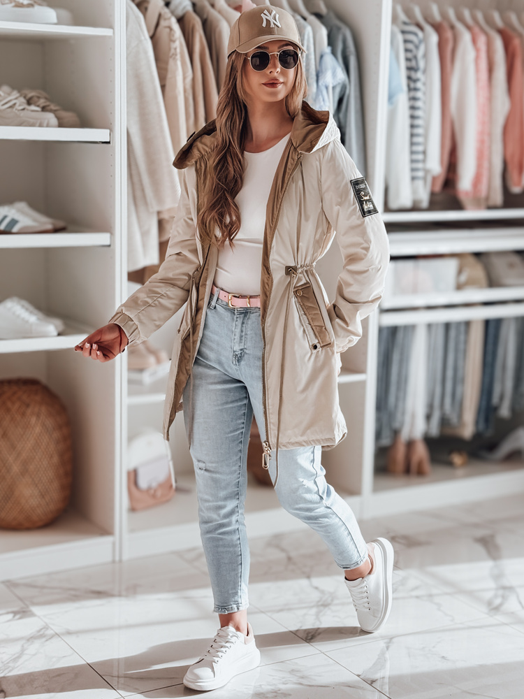 Parka de tranziție pentru femei GLAMOON bej