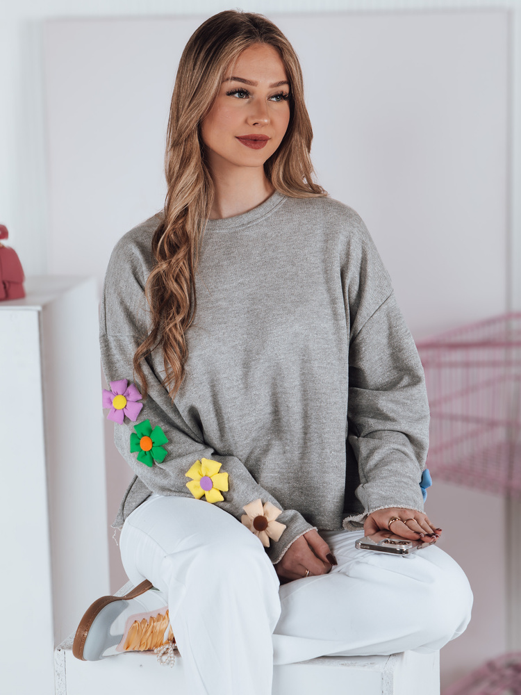 Bluza damska oversize RAWEL szara Dstreet