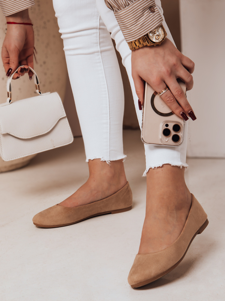 Baleriny damskie MINIMALL khaki Dstreet