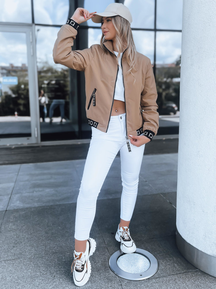 Niezwykła kurtka damska HERA beżowa Dstreet