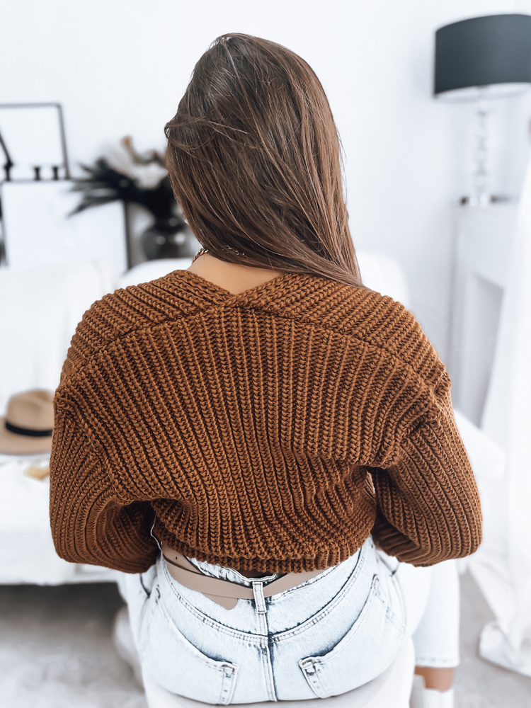 Sweter damski NUTI kamelowy Dstreet