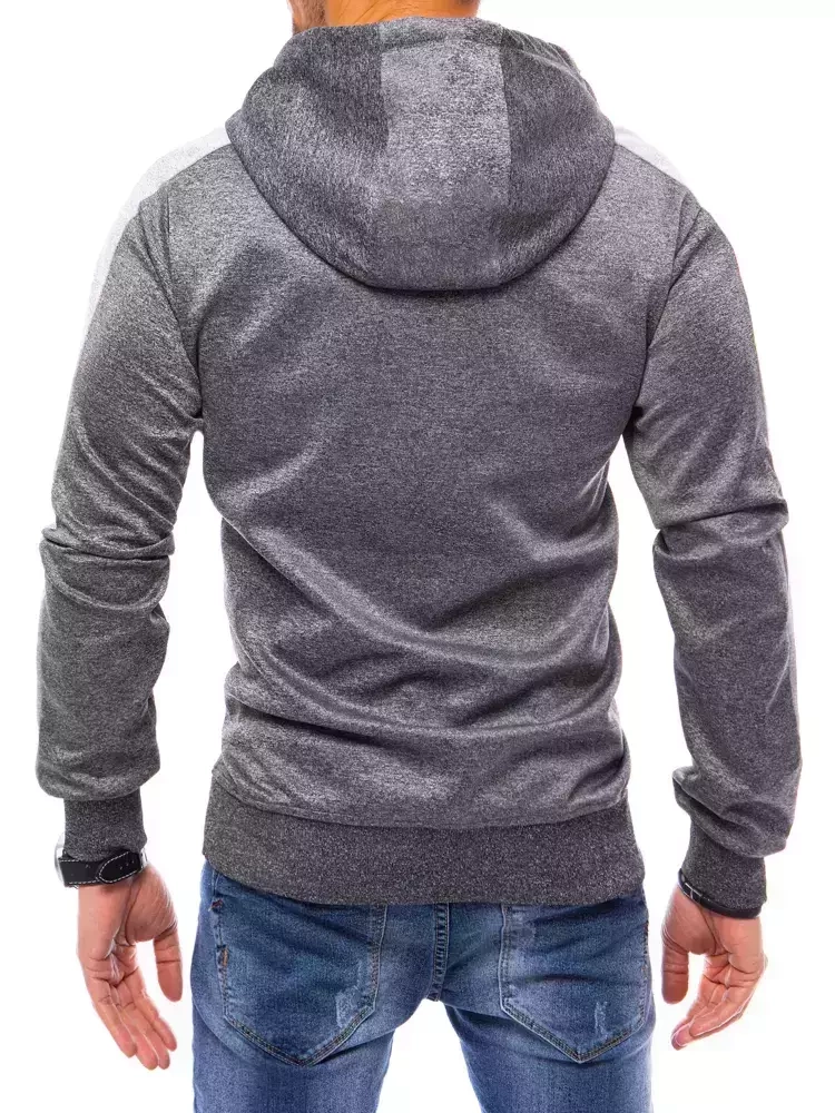 Bluza męska z kapturem ciemnoszara Dstreet
