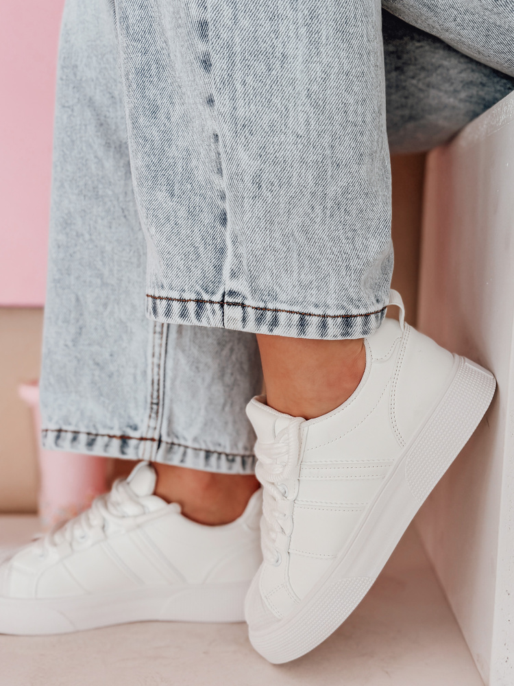 Teniși sport pentru femei SNEAKI albi