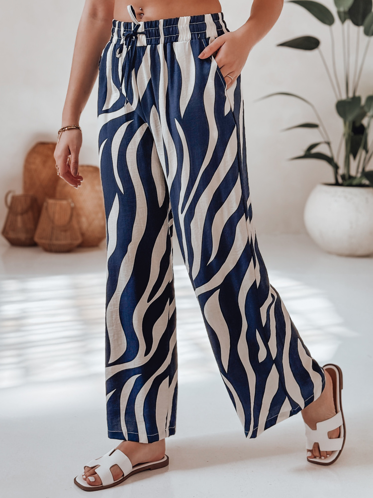 Dámske široké nohavice ZEBRAVIBE