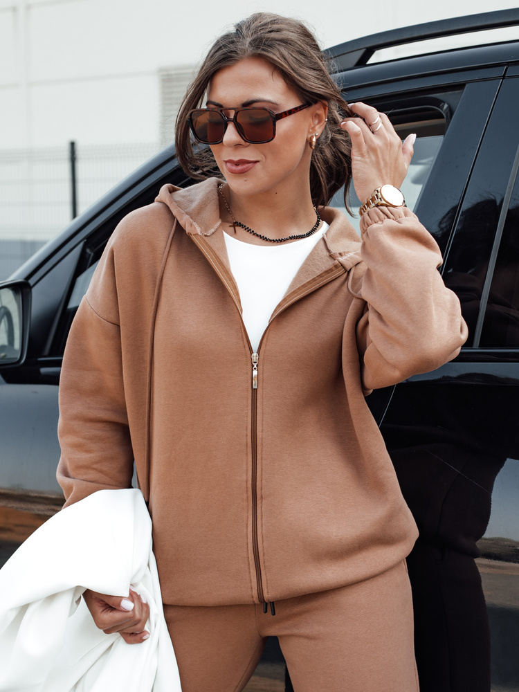 Komplet dresowy damski AMILIA PREMIUM mokka Dstreet