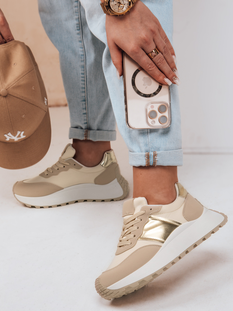 Teniși bej pentru femei NEWSTREET