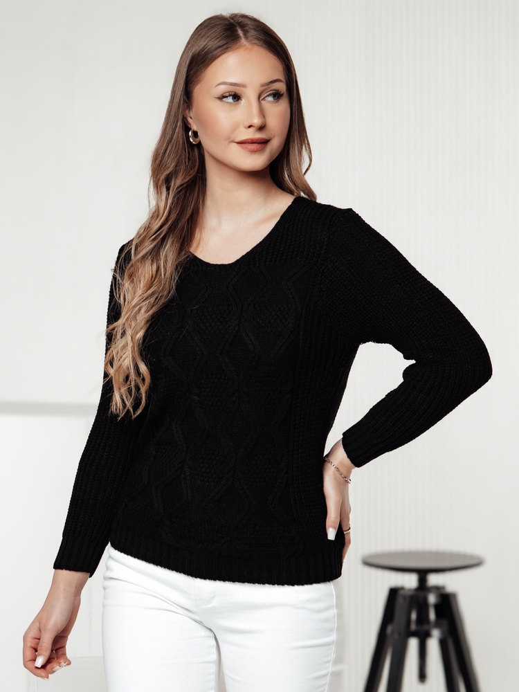 Sweter damski DARKVIE czarny Dstreet