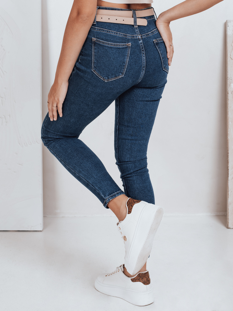 Blugi skinny albaștri pentru femei