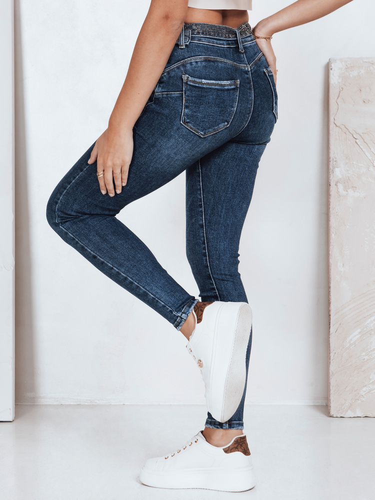 Blugi skinny push-up albaștri pentru femei