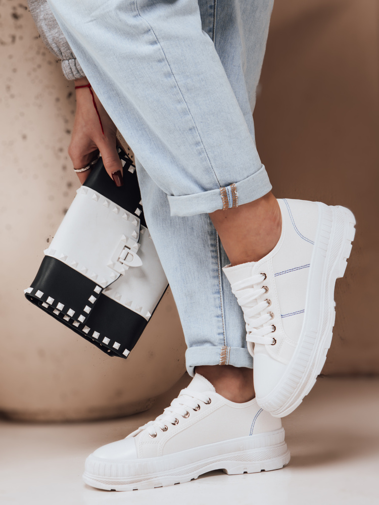 Teniși albi pentru femei BLUM