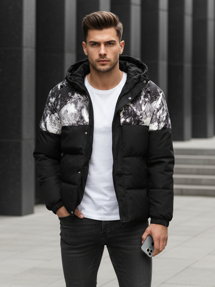 Pánska zimná prešívaná bunda